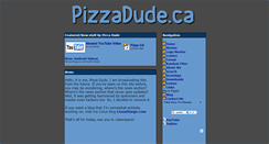 Desktop Screenshot of pizzadude.ca